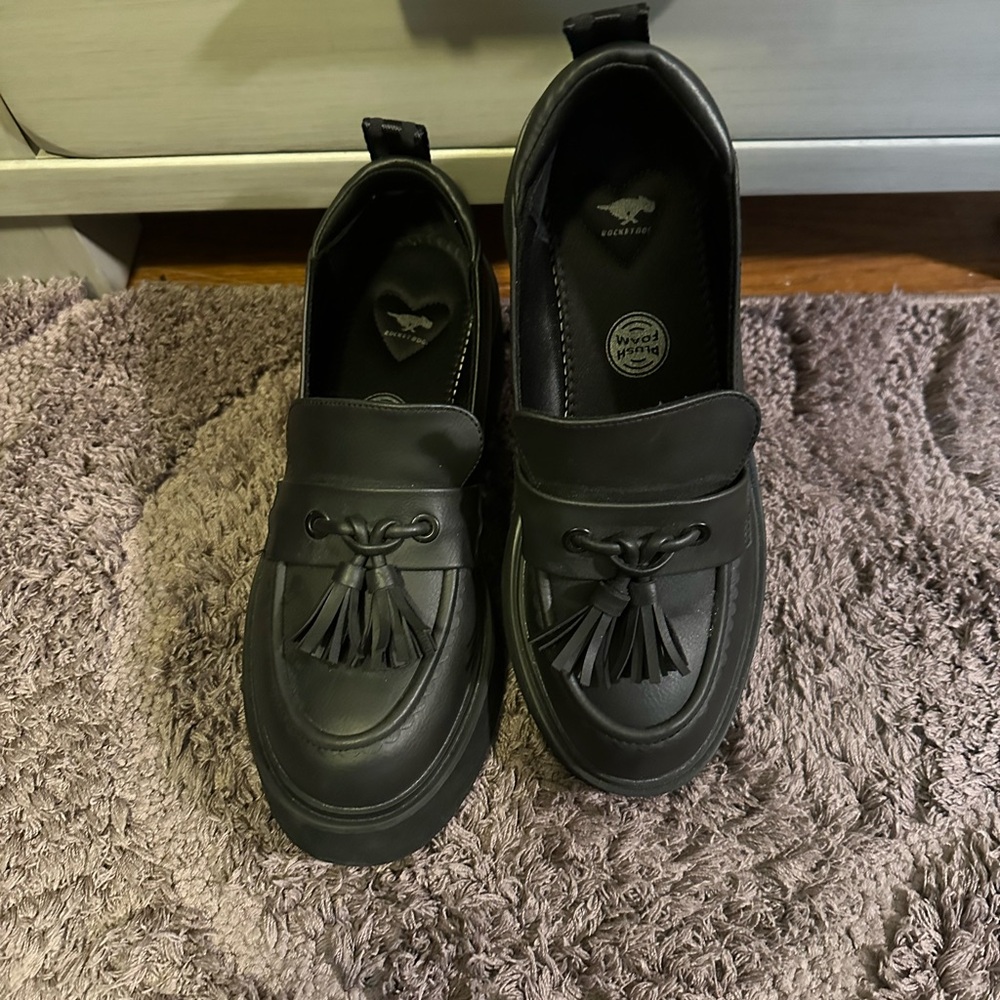 RocketDog Black Tassel Slip-On Loafers